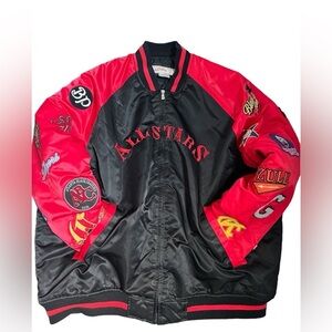 Black and Red Bomber Jacket